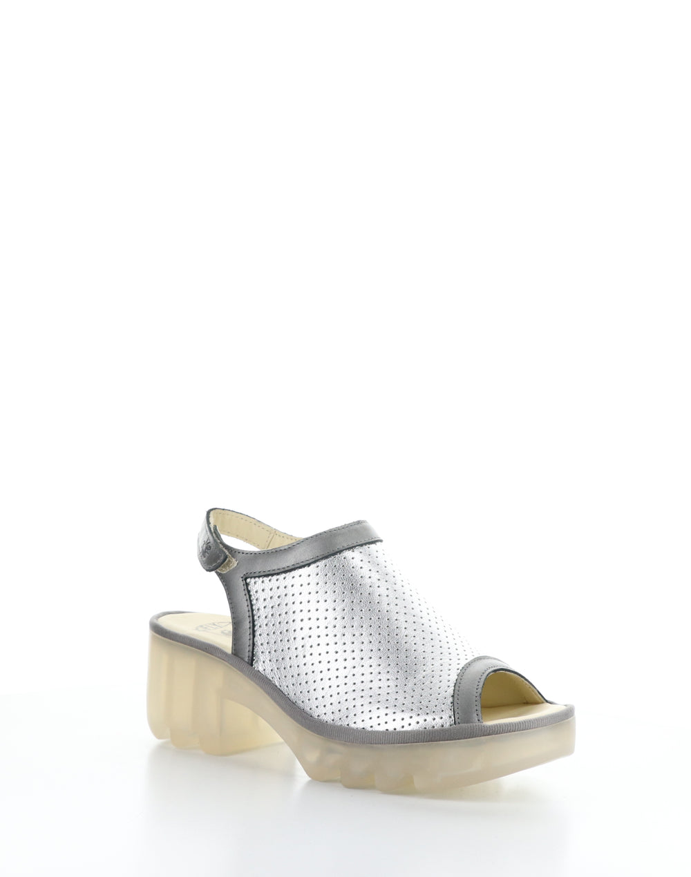 TEIF577FLY 003 SILVER/PLOMO Round Toe Sandals