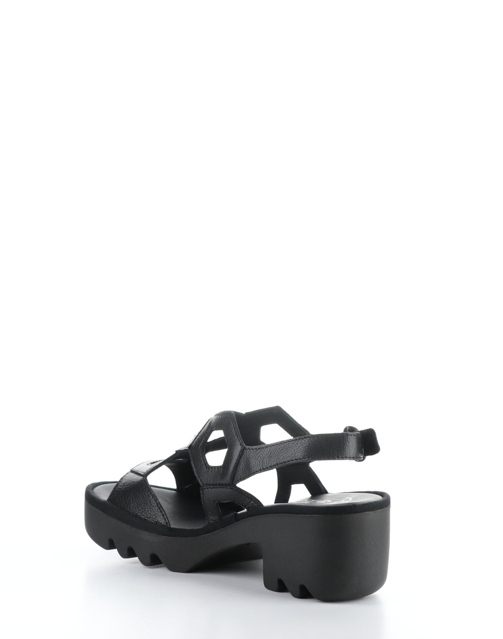 TEWA573FLY 001 BLACK Round Toe Sandals