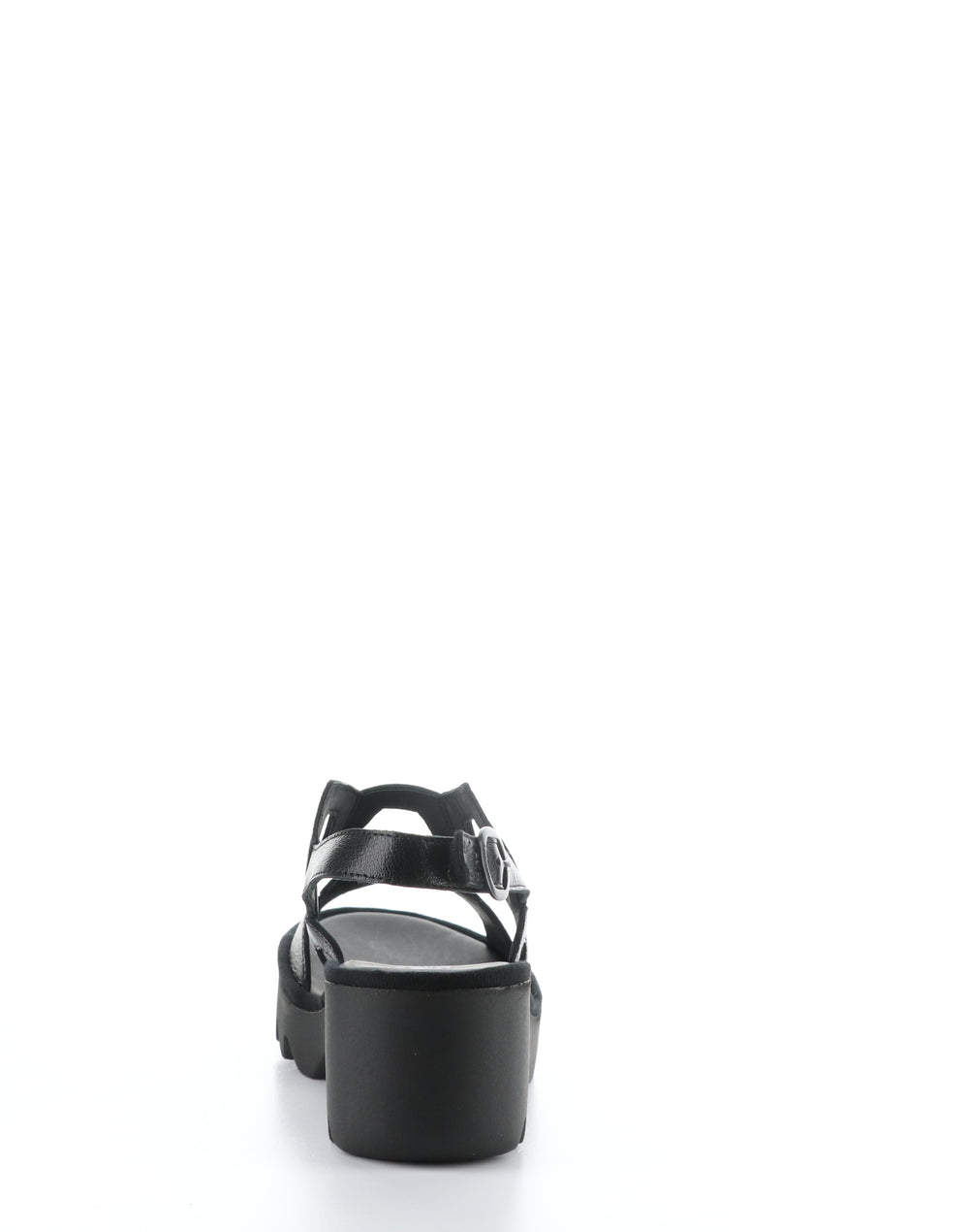 TEWA573FLY 001 BLACK Round Toe Sandals