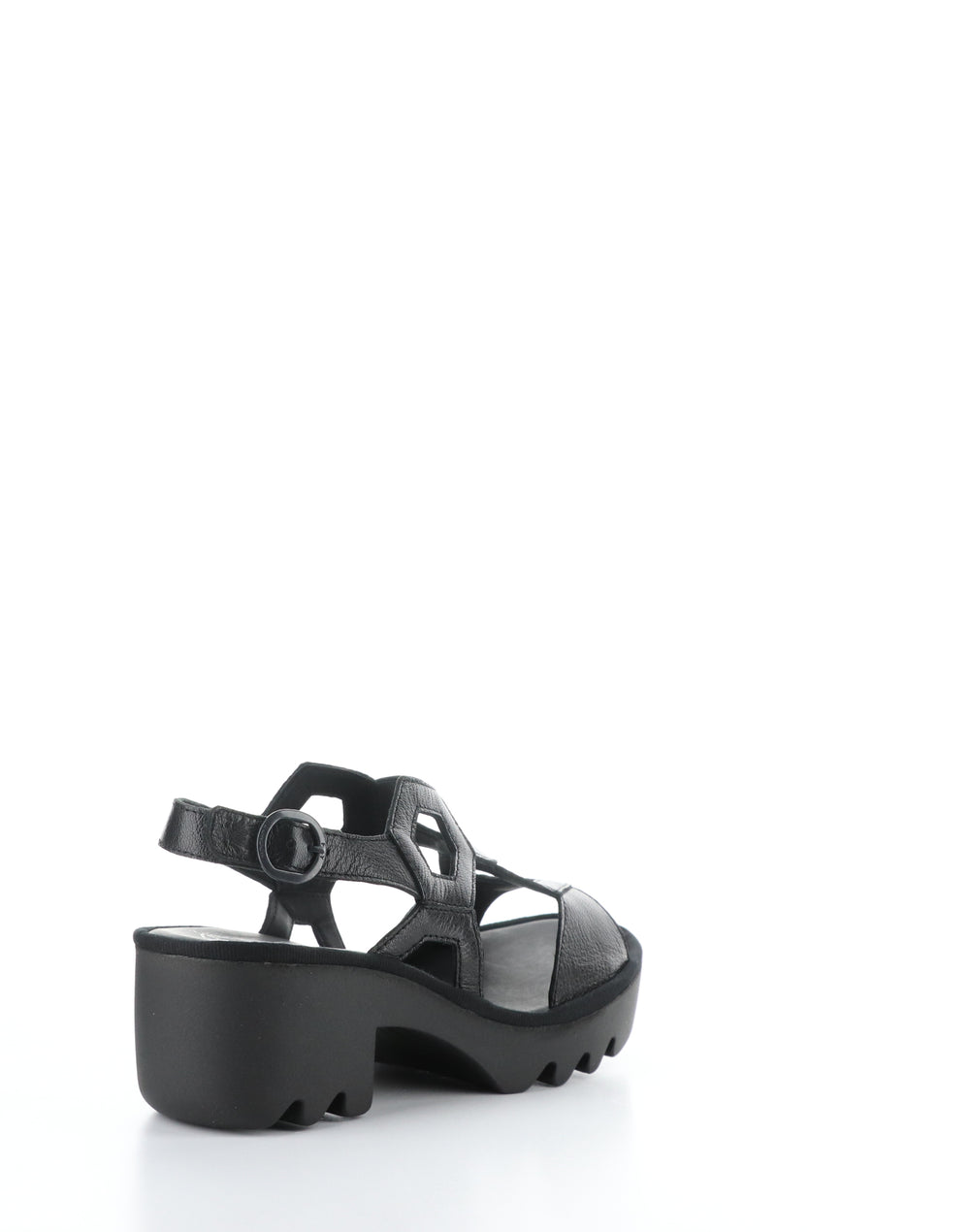TEWA573FLY 001 BLACK Round Toe Sandals