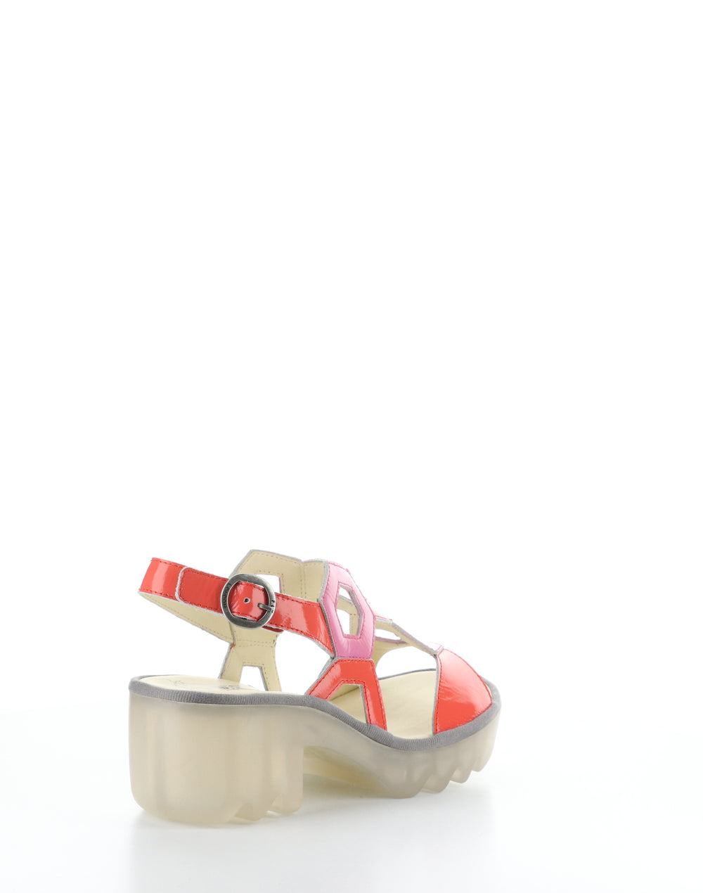 TEWA573FLY 004 SCARLET/PINK Round Toe Sandals