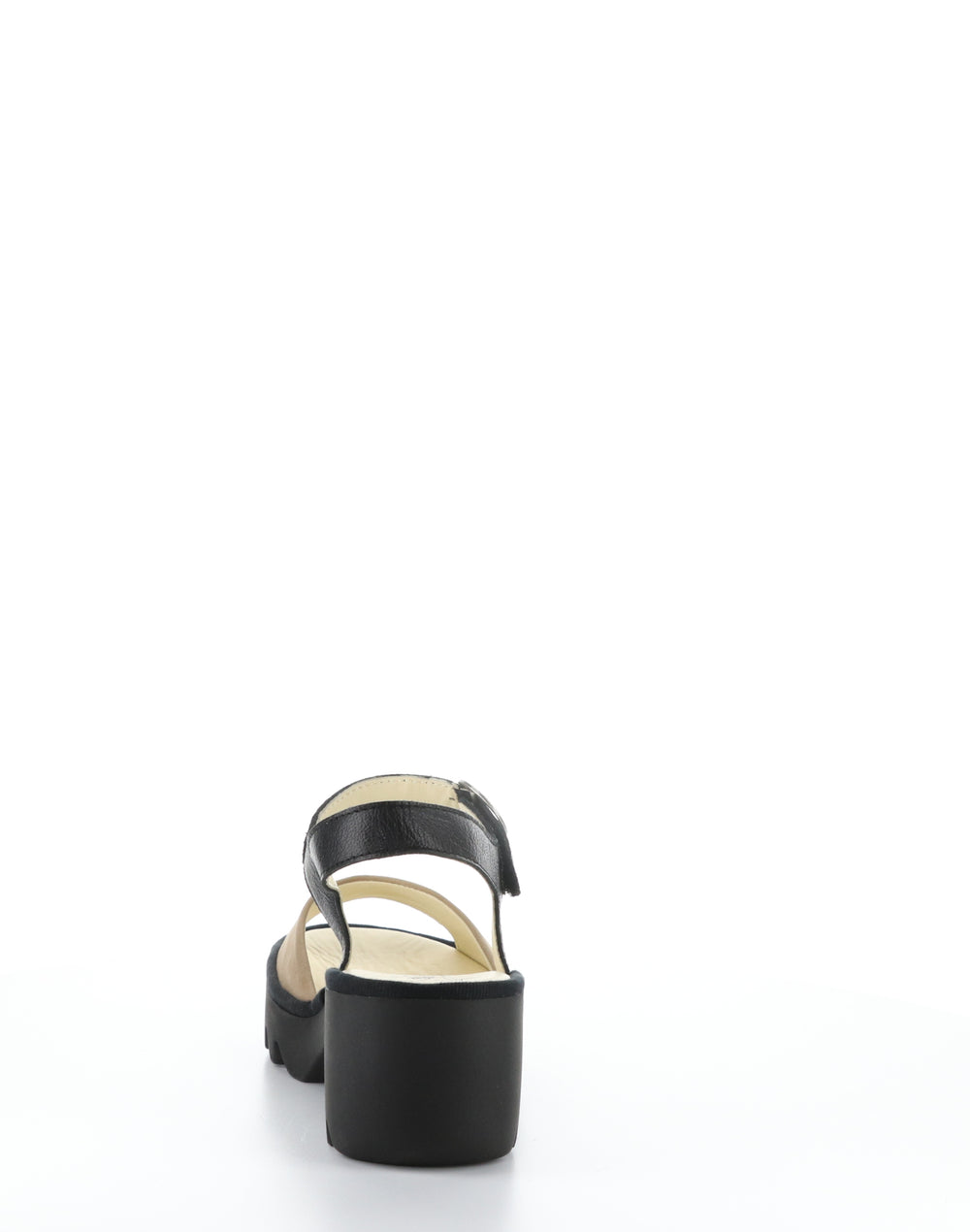 TULL503FLY 006 TAUPE/BLACK Round Toe Sandals