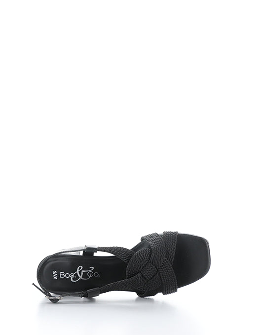 UPBEAT BLACK LEATHER/ROPE