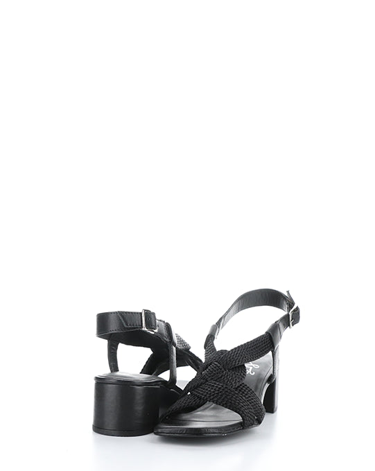 UPBEAT BLACK LEATHER/ROPE