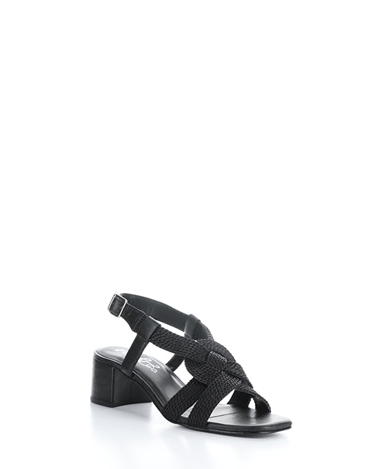 UPBEAT BLACK LEATHER/ROPE
