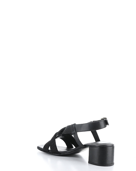 UPBEAT BLACK LEATHER/ROPE