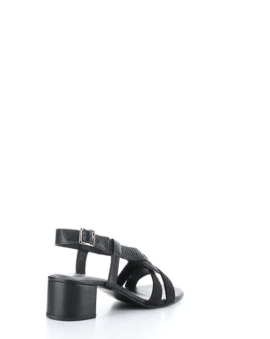 UPBEAT BLACK LEATHER/ROPE