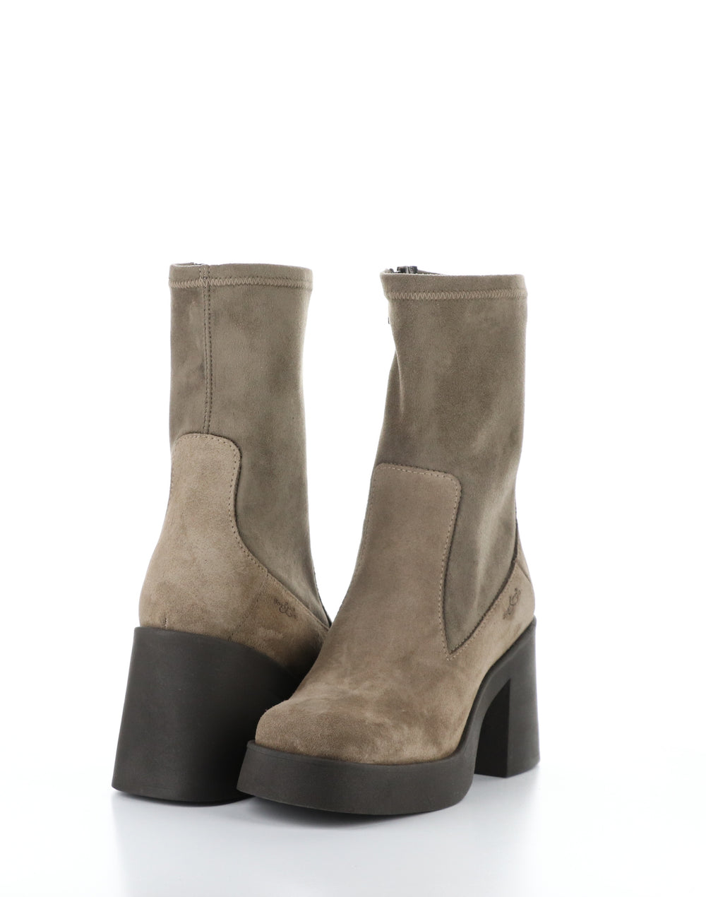 VIVICA TAUPE Round Toe Boots