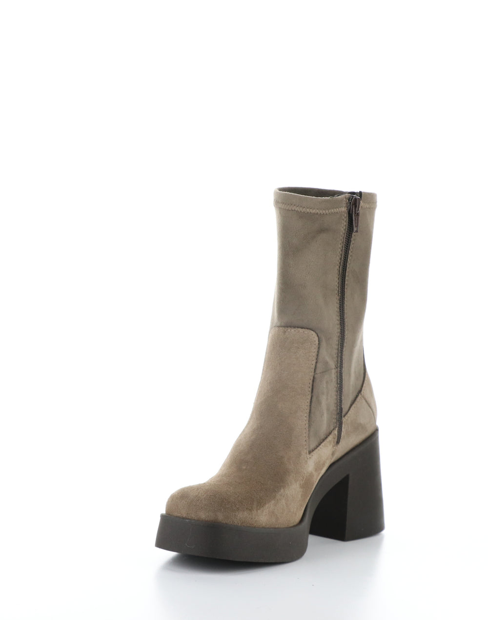 VIVICA TAUPE Round Toe Boots