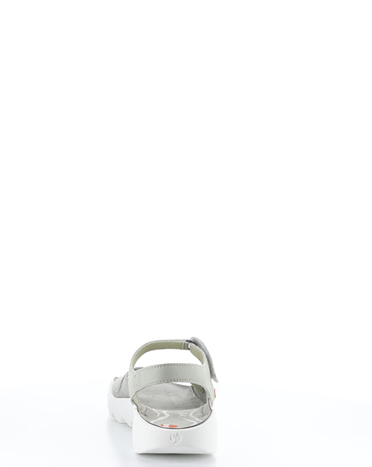 Weal712Sof 004 Lt Grey Velcro Sandals