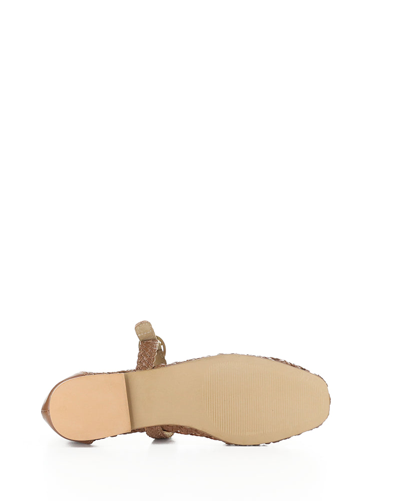 Wilda Rich Cognac Woven Leather