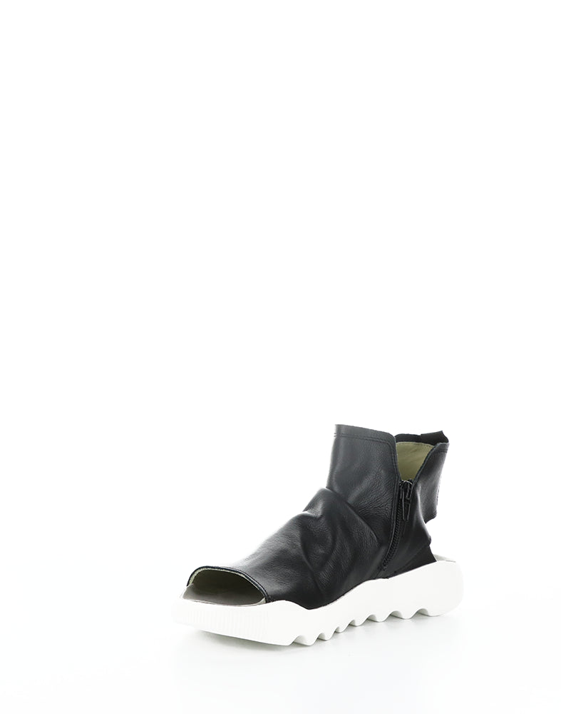 Wish789Sof 000 Black Round Toe Sandals