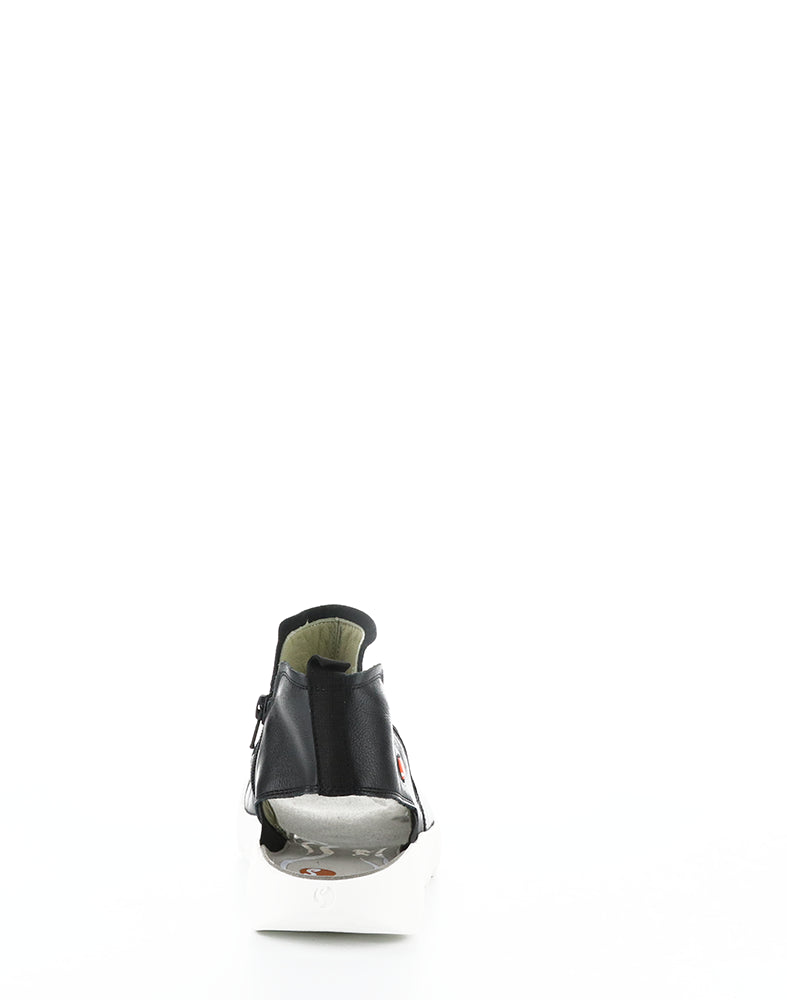 Wish789Sof 000 Black Round Toe Sandals