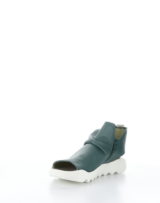 Wish789Sof 005 Teal Round Toe Sandals