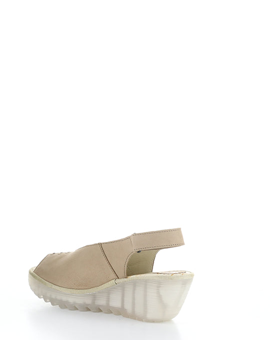 Yeay387Fly 009 Taupe Velcro Sandals