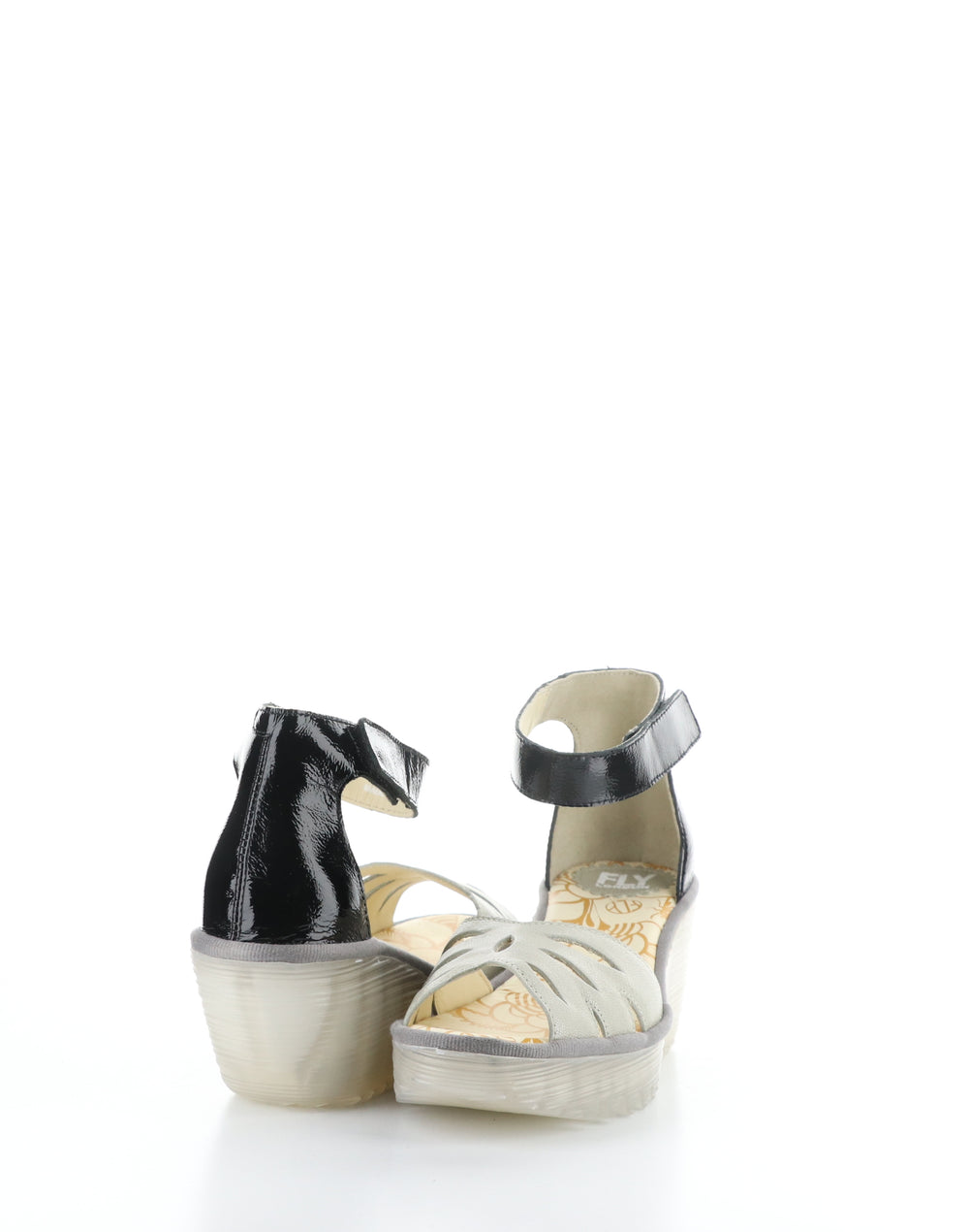 YELU545FLY 000 SILVER/BLACK Velcro Sandals