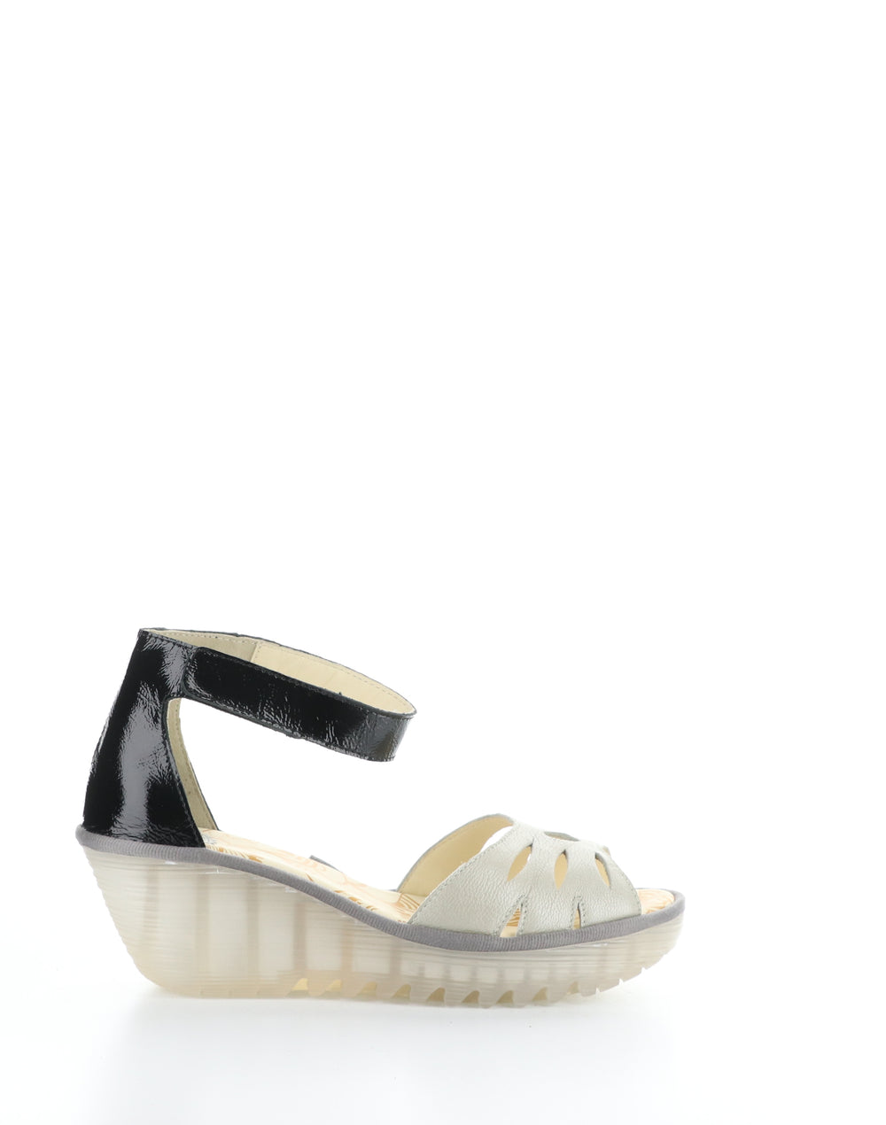 YELU545FLY 000 SILVER/BLACK Velcro Sandals
