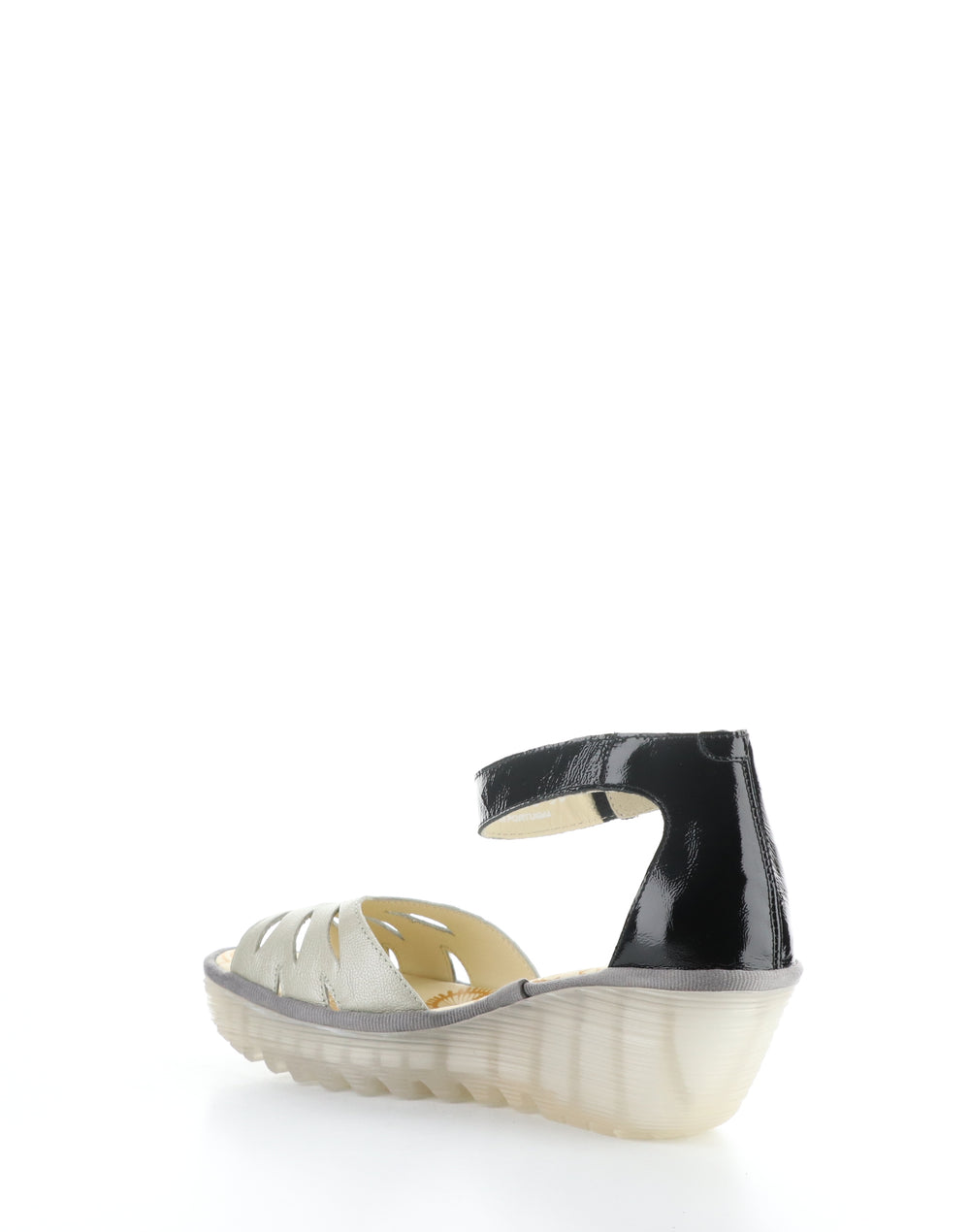 YELU545FLY 000 SILVER/BLACK Velcro Sandals
