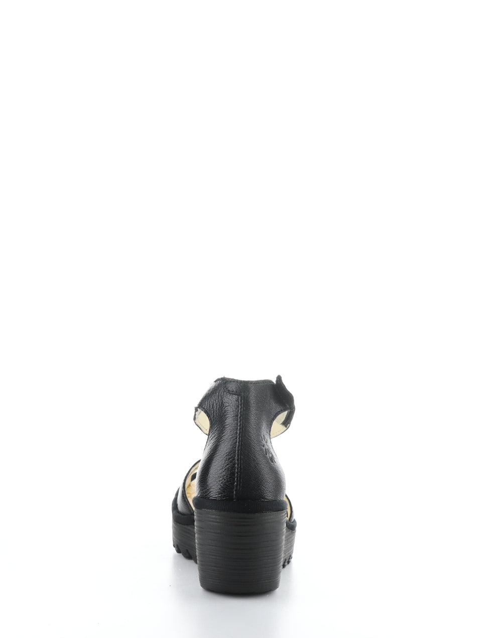 YELU545FLY 001 BLACK Velcro Sandals