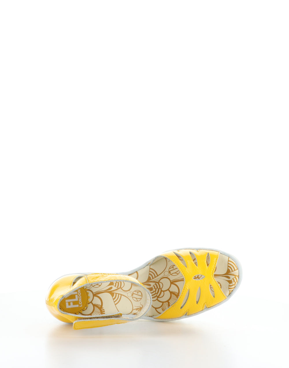 YELU545FLY 002 YELLOW Velcro Sandals