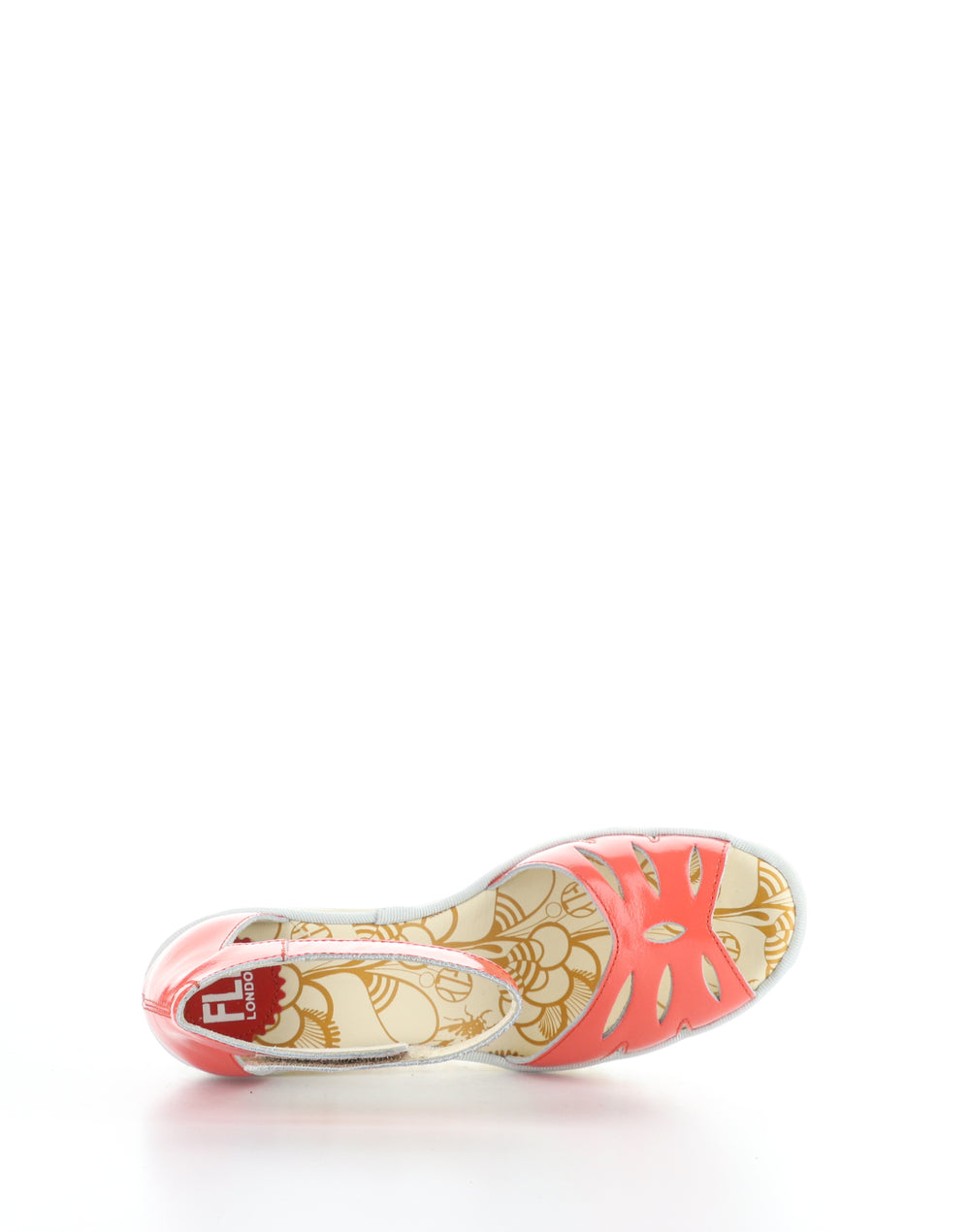YELU545FLY 003 SCARLET Velcro Sandals