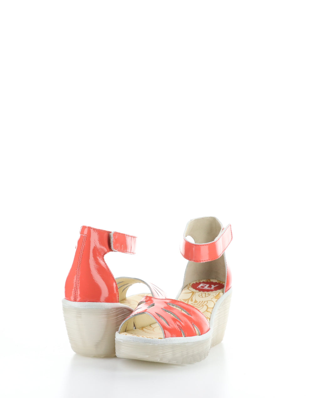 YELU545FLY 003 SCARLET Velcro Sandals