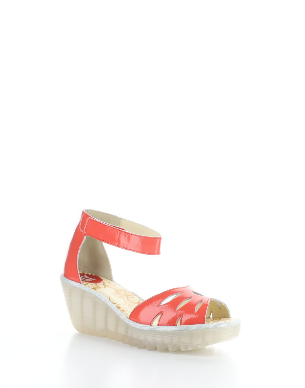 YELU545FLY 003 SCARLET Velcro Sandals