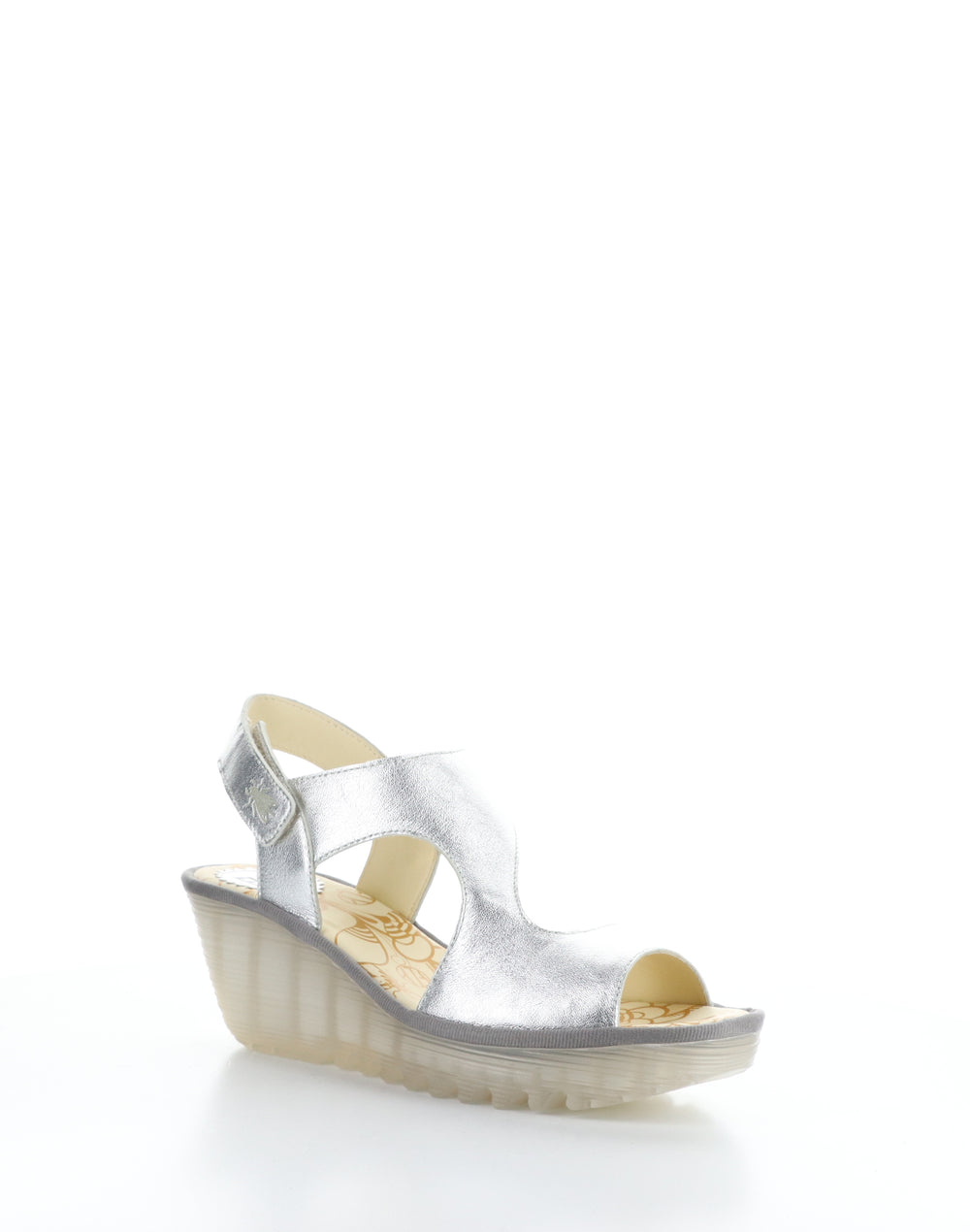 YOXA576FLY 001 SILVER Velcro Sandals