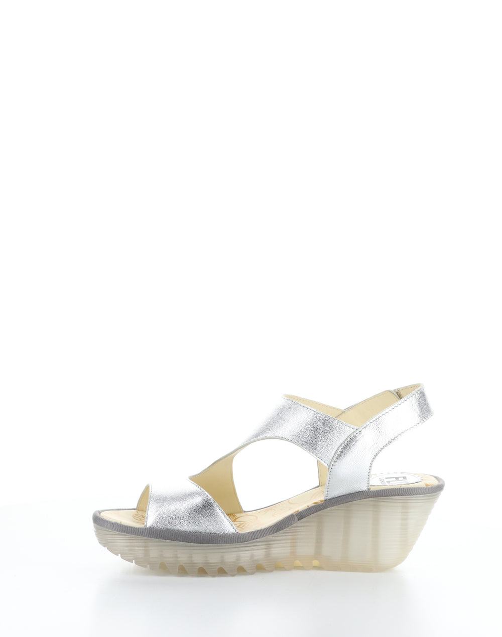 YOXA576FLY 001 SILVER Velcro Sandals