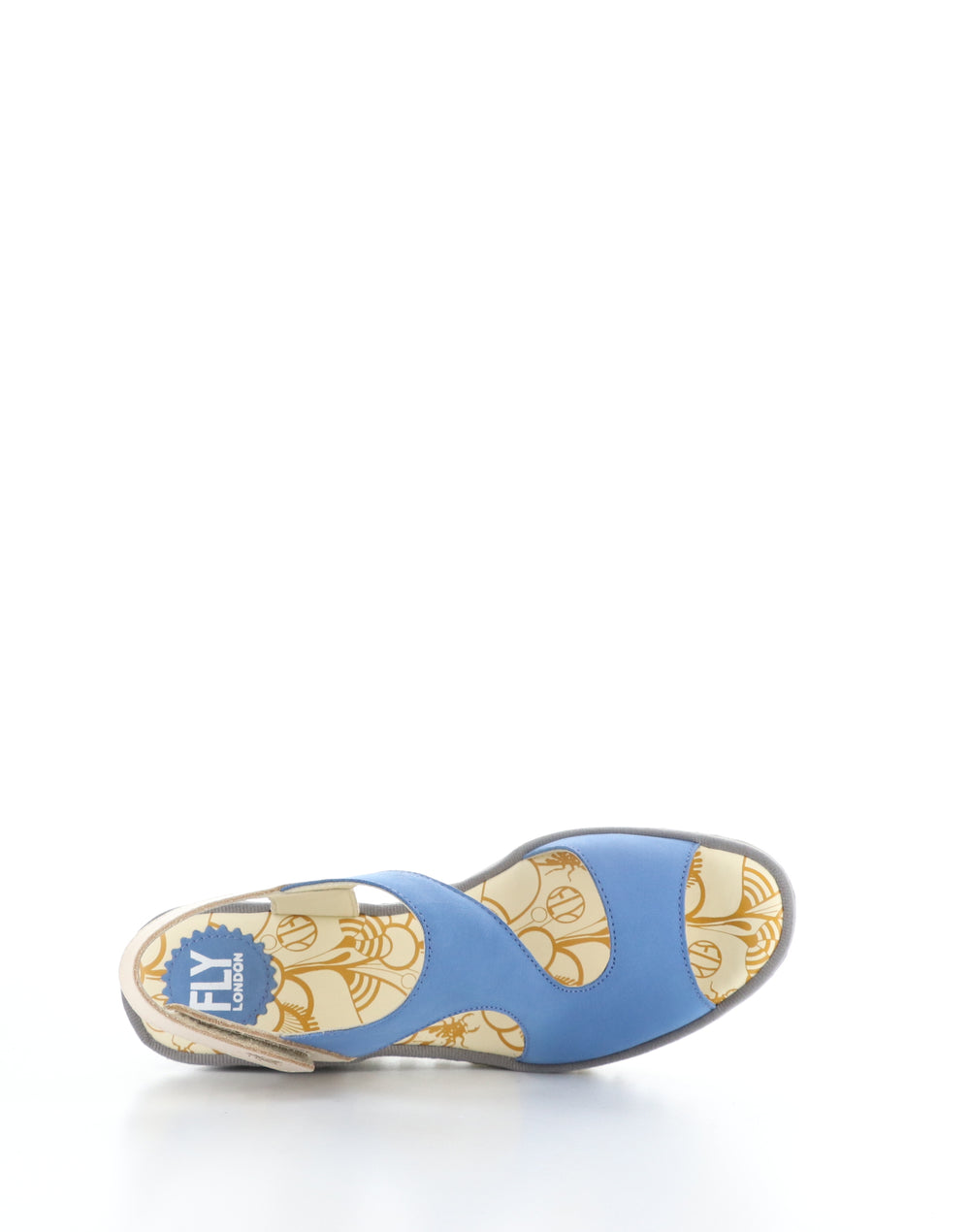 YOXA576FLY 004 BLUE/NATURAL Velcro Sandals