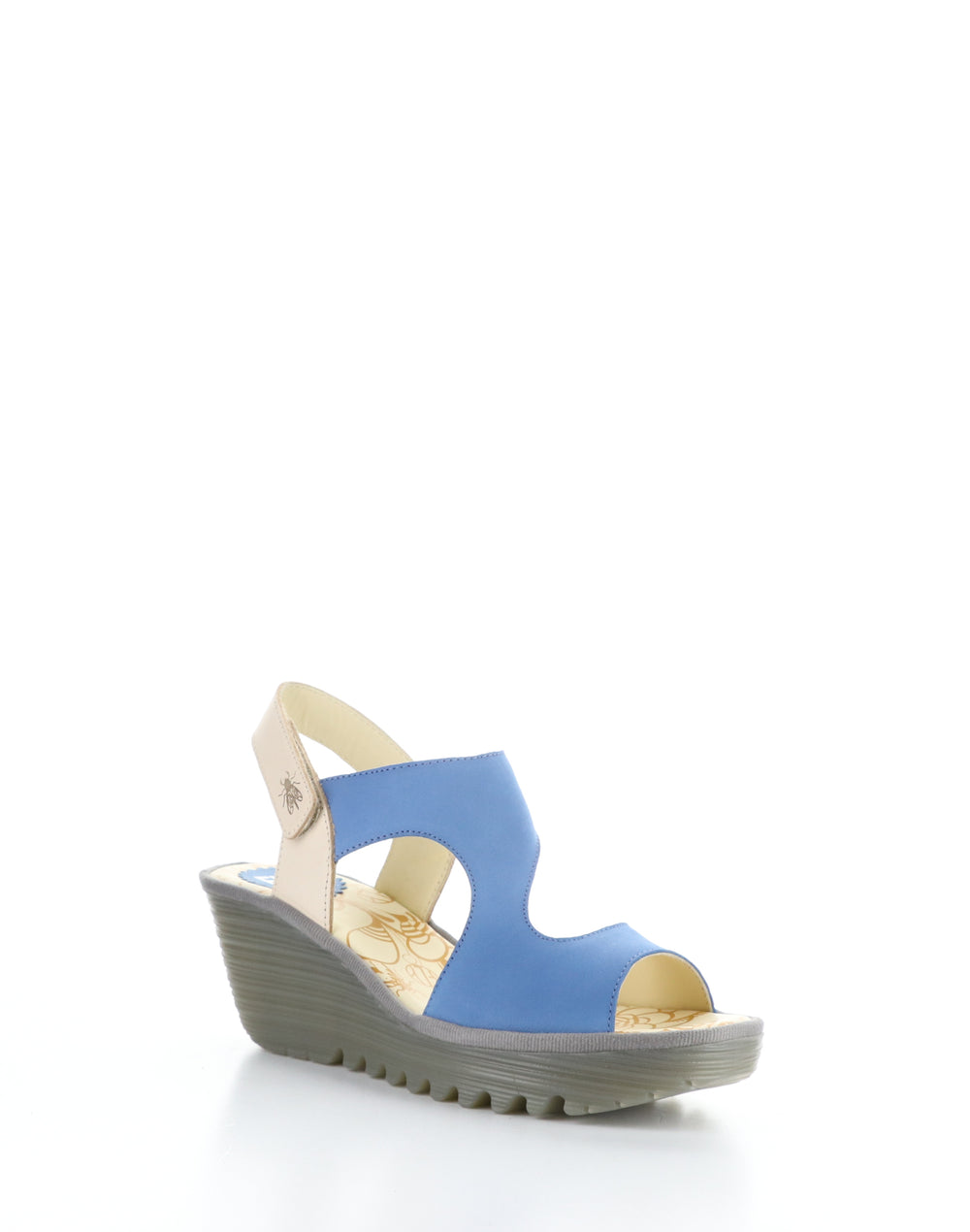 YOXA576FLY 004 BLUE/NATURAL Velcro Sandals