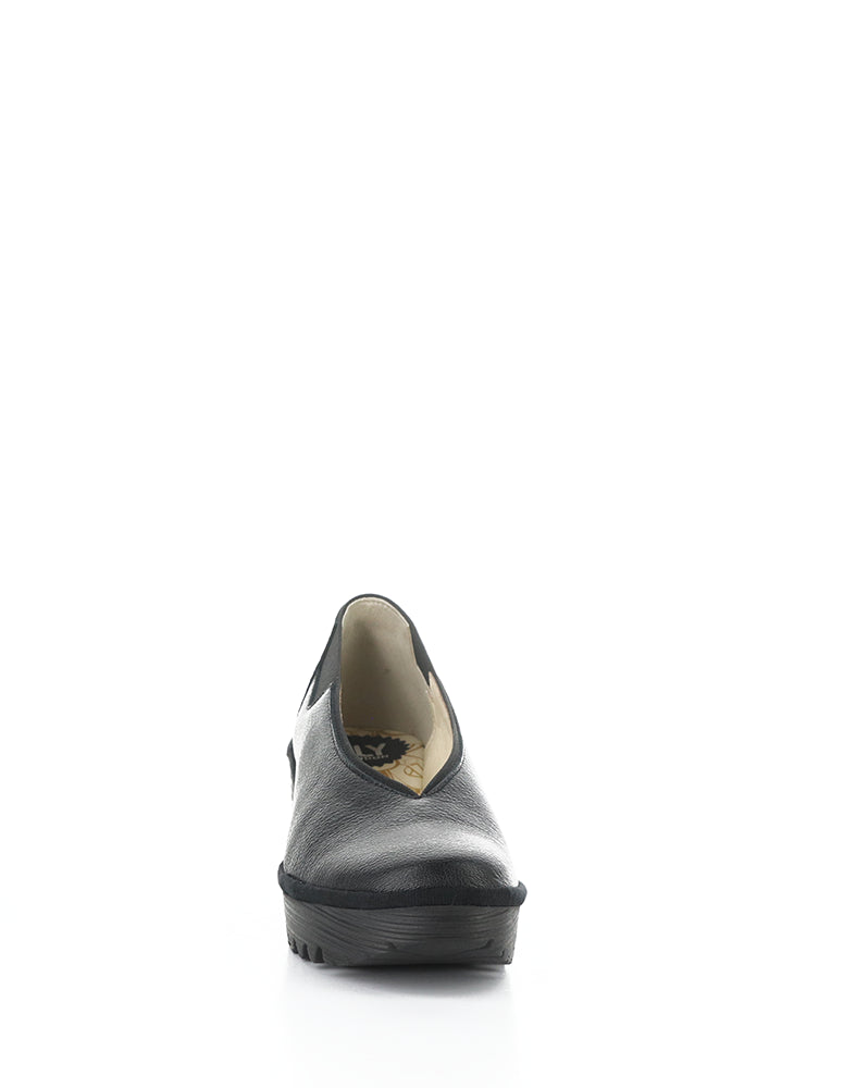 Yoza438Fly 006 Black Elasticated Sandals