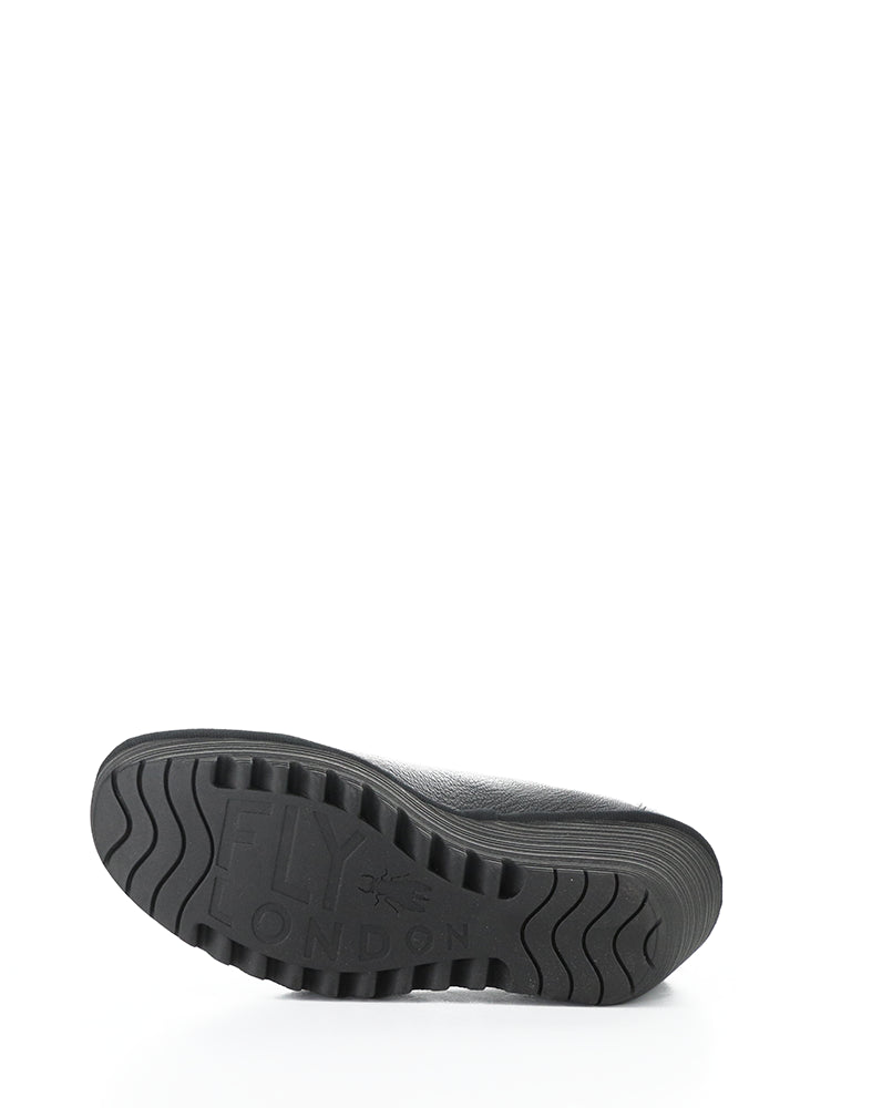 Yoza438Fly 006 Black Elasticated Sandals
