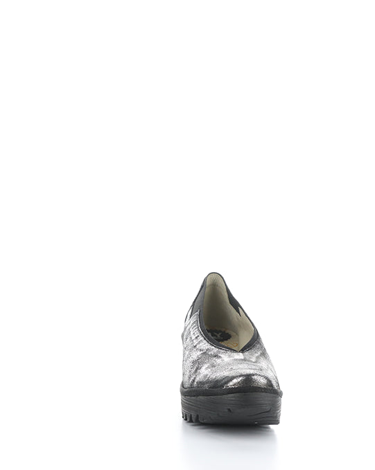 Yoza438Fly 009 Silver Elasticated Shoes