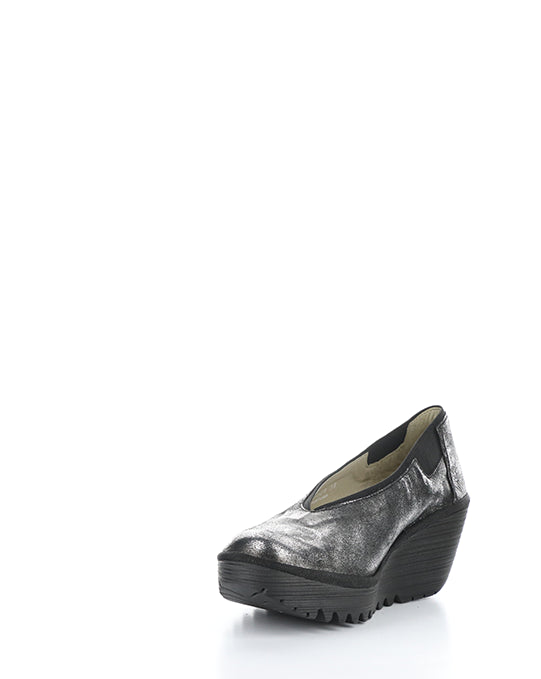 Yoza438Fly 009 Silver Elasticated Shoes