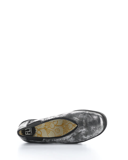 Yoza438Fly 009 Silver Elasticated Shoes