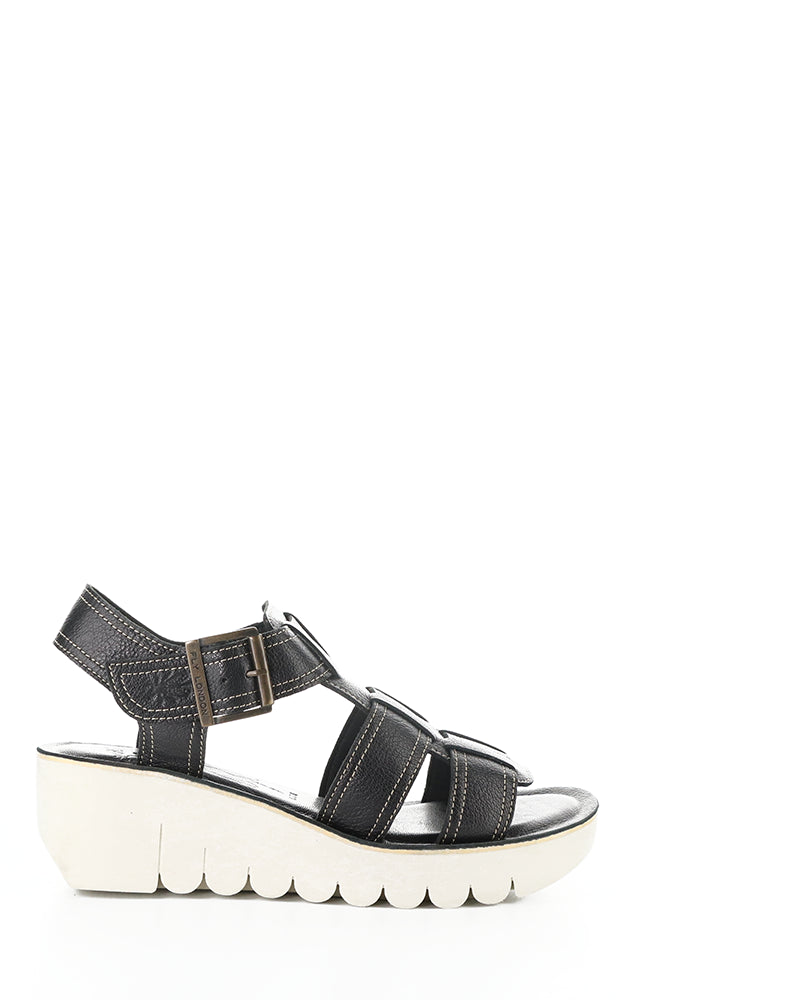 Yudd236Fly 000 Black Velcro Sandals
