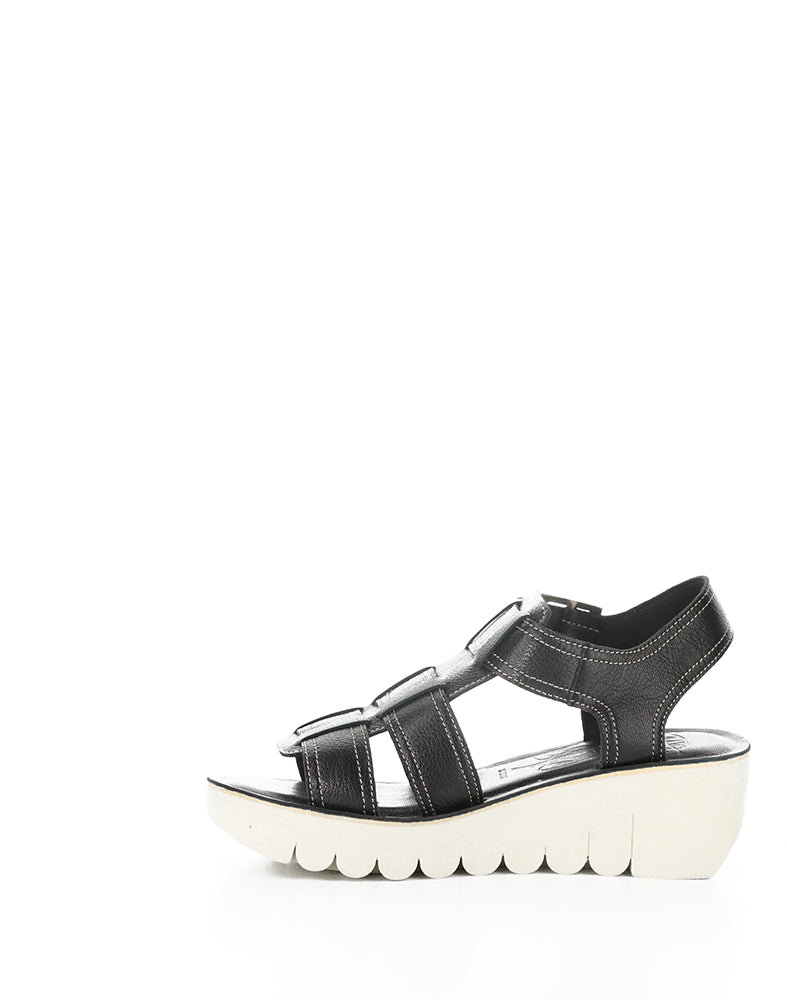 Yudd236Fly 000 Black Velcro Sandals
