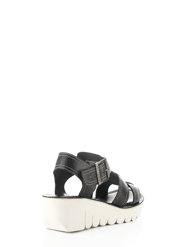 Yudd236Fly 000 Black Velcro Sandals