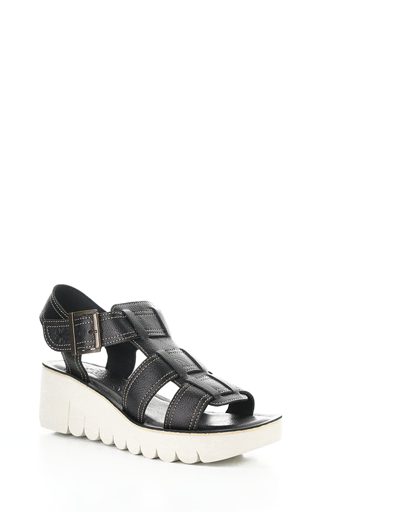 Yudd236Fly 000 Black Velcro Sandals