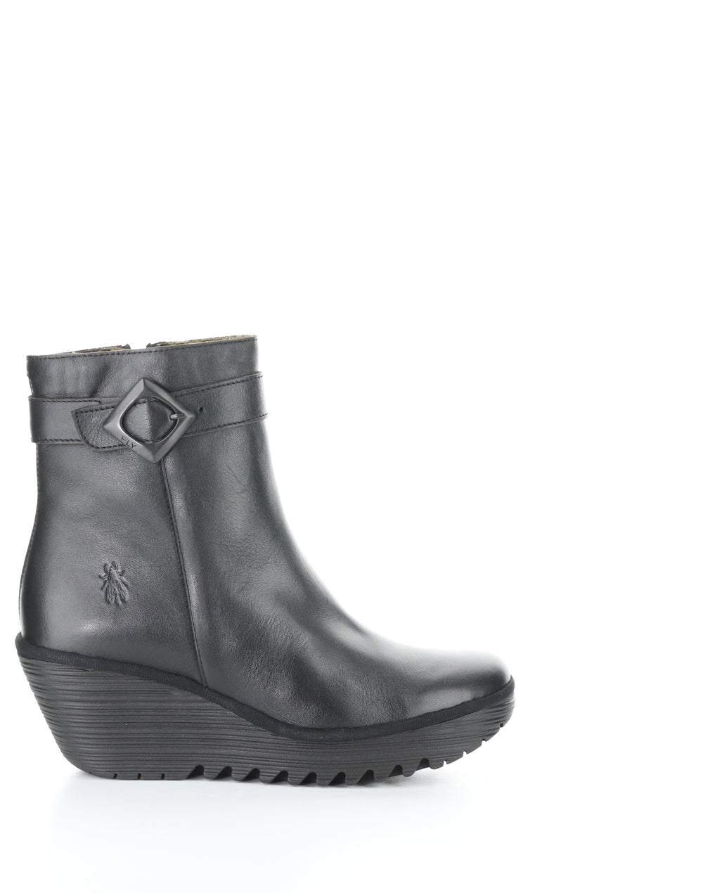 YUJI596FLY 000 BLACK Round Toe Boots