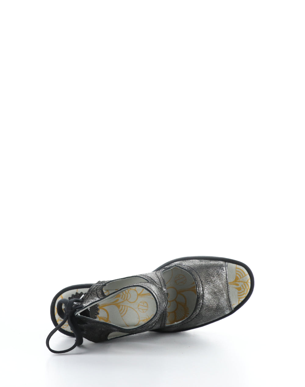 YULP571FLY 004 SILVER Lace-Up Sandals