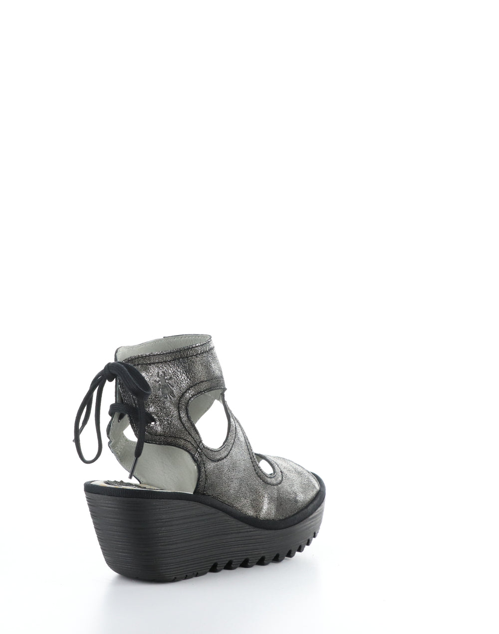 YULP571FLY 004 SILVER Lace-Up Sandals