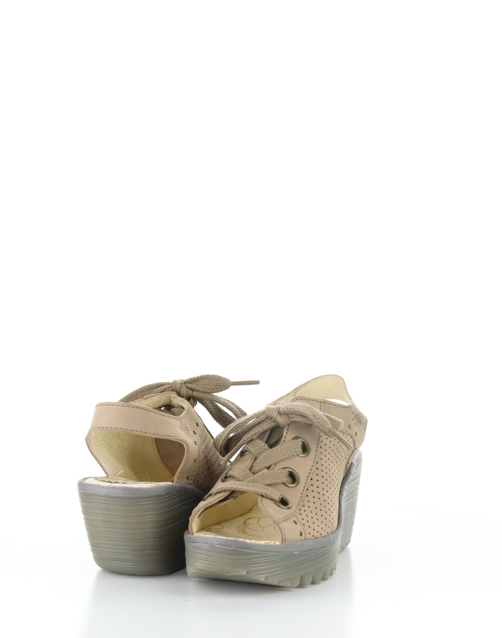 YUTA617FLY 016 TAUPE/KHAKI Round Toe Sandals