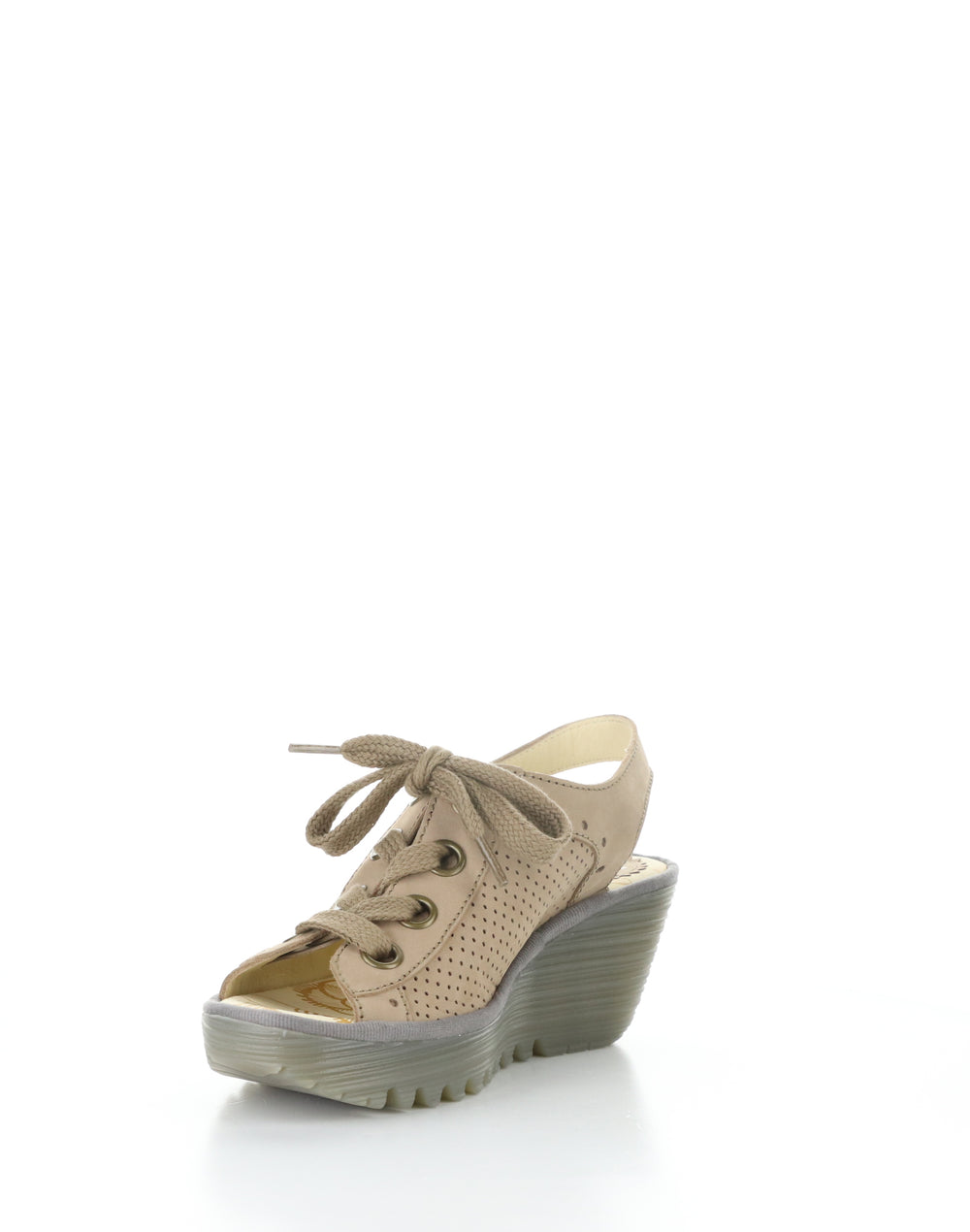 YUTA617FLY 016 TAUPE/KHAKI Round Toe Sandals
