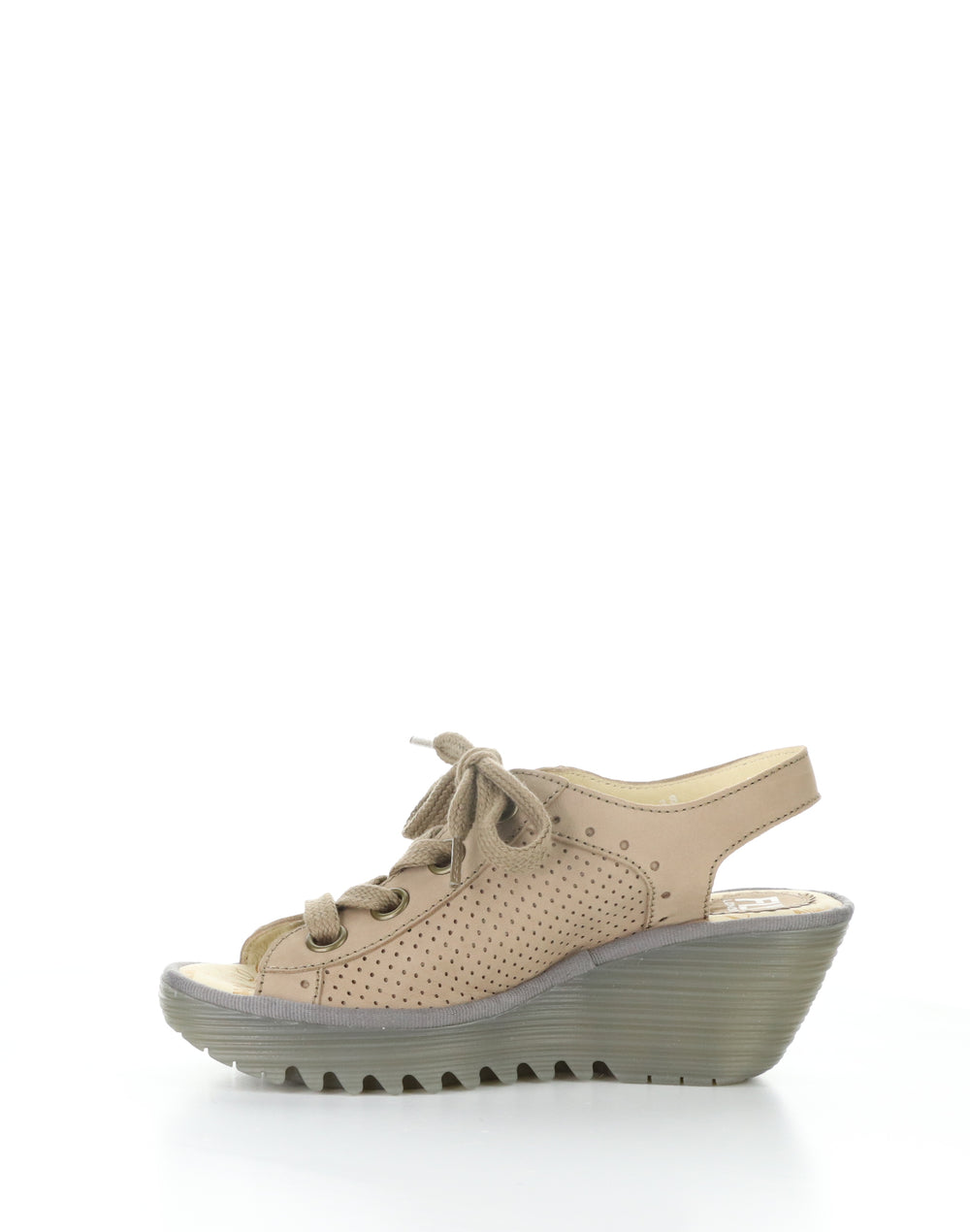 YUTA617FLY 016 TAUPE/KHAKI Round Toe Sandals