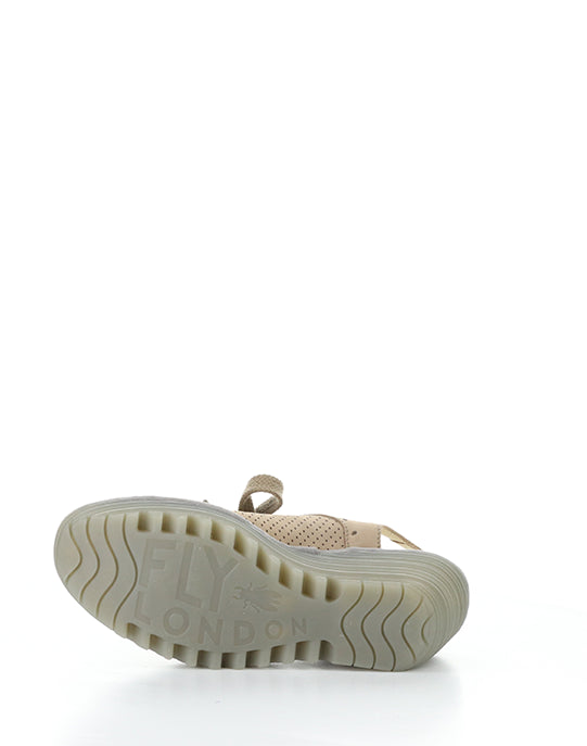 Yuta617Fly 016 Taupe/Khaki Round Toe Sandals