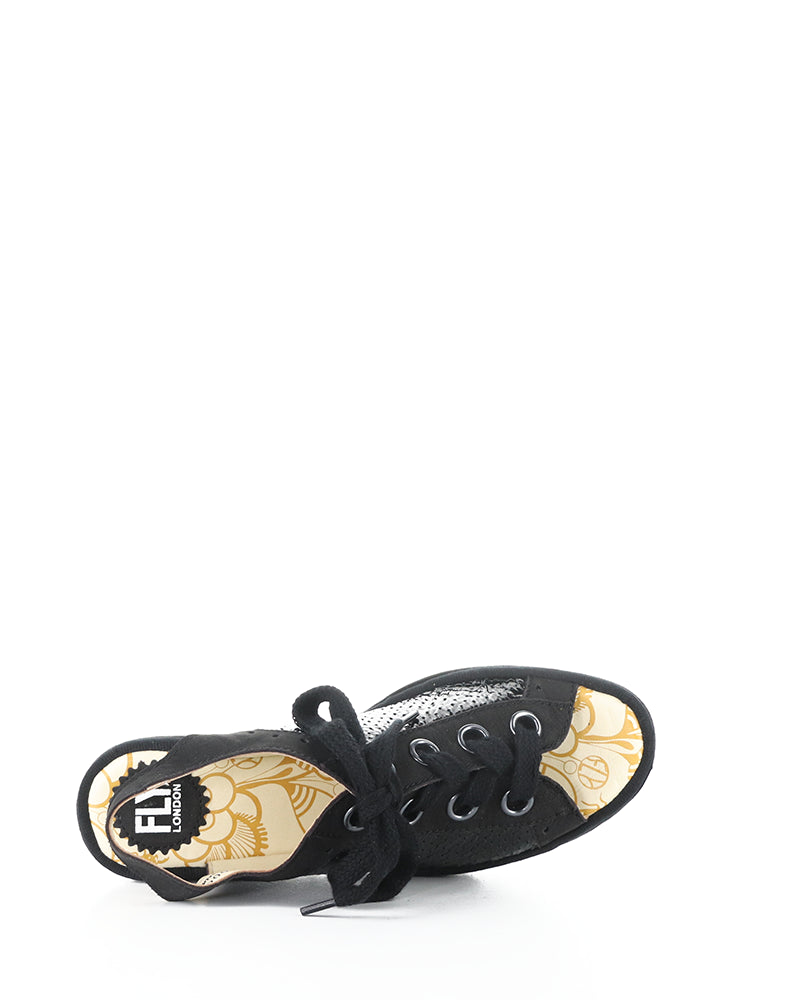 Yuta617Fly 017 Black Round Toe Sandals