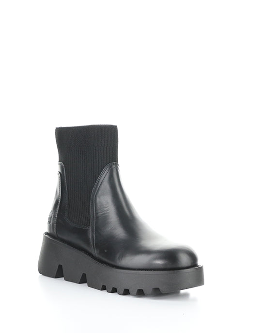 Zool317Fly 000 Black Round Toe Boots