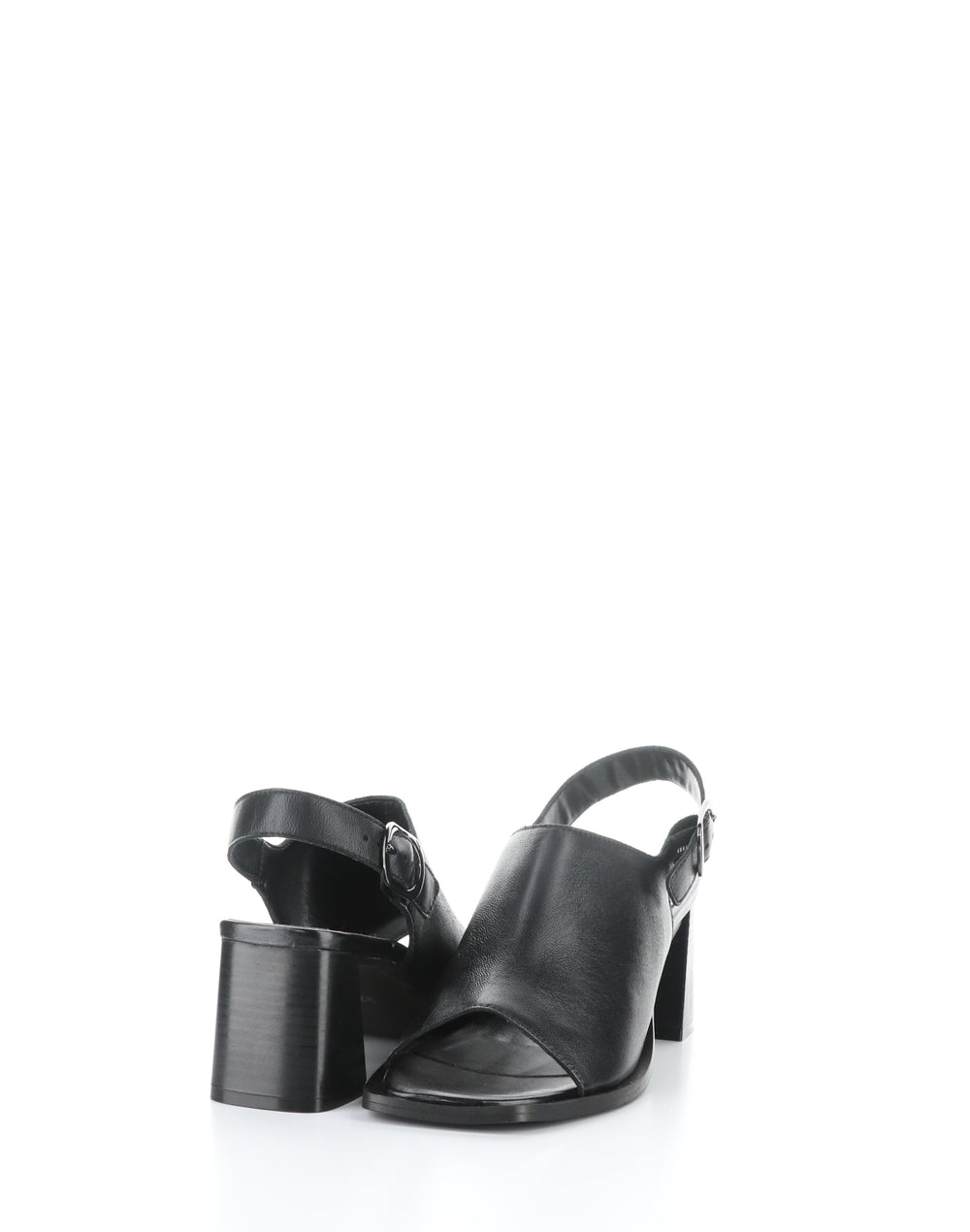 BIBI Black Square Toe Sandals